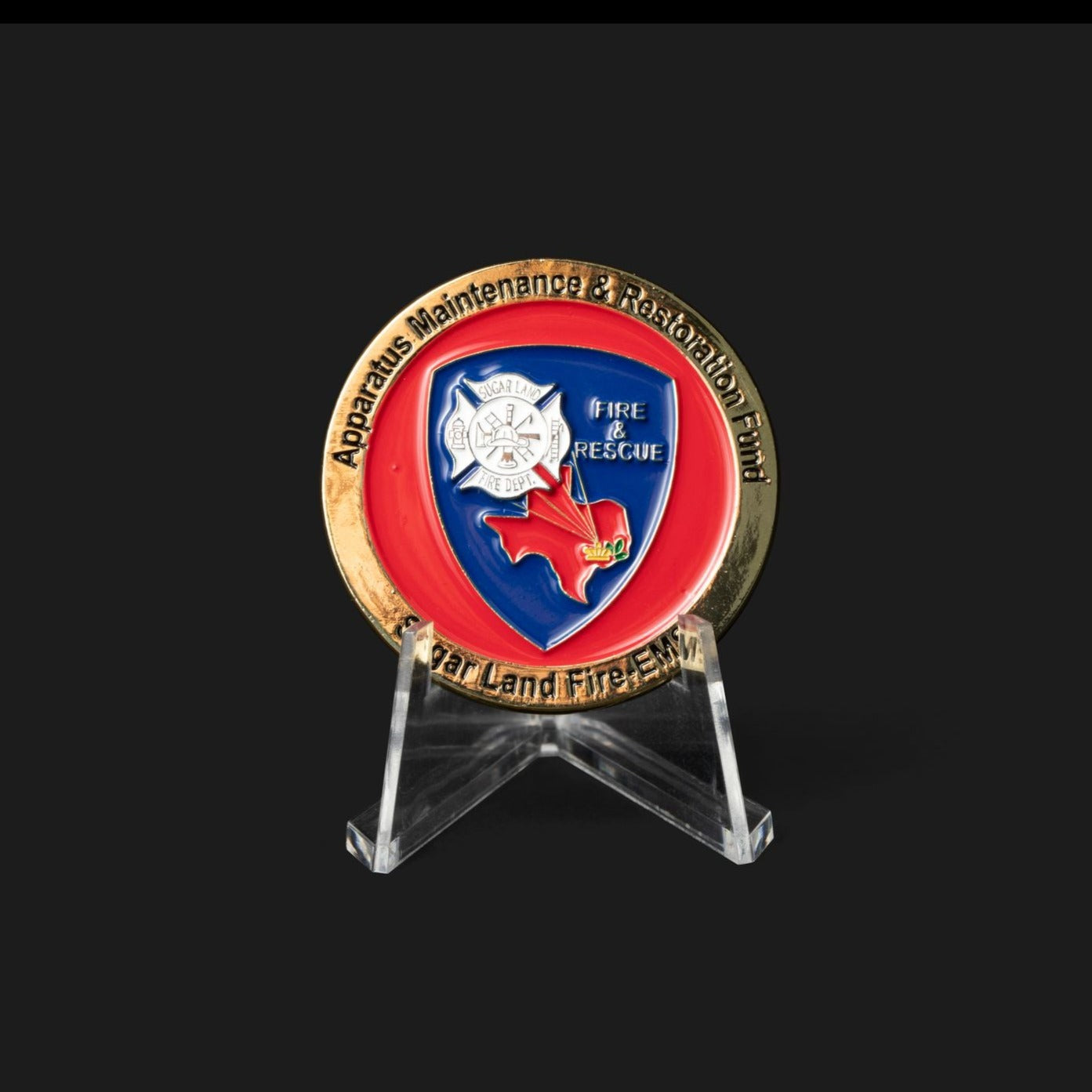 Clear PVC Challenge Coin Easels/Stand