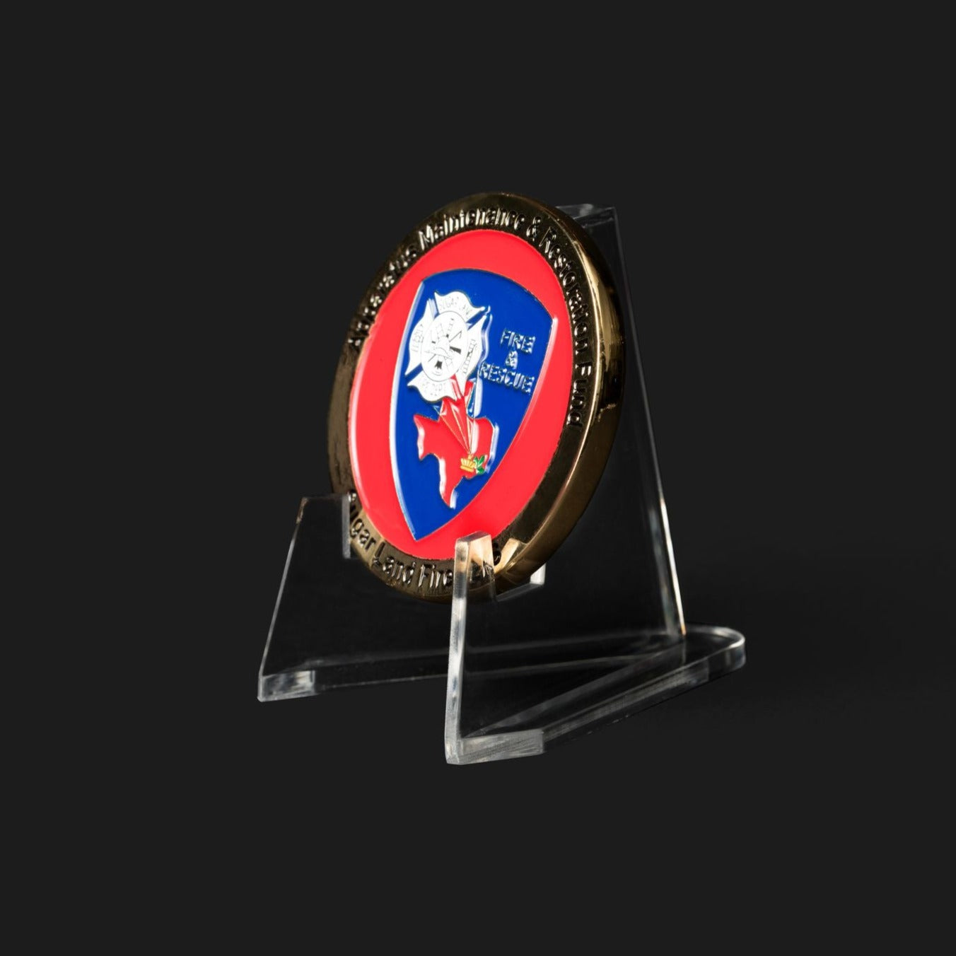 Clear PVC Challenge Coin Easels/Stand