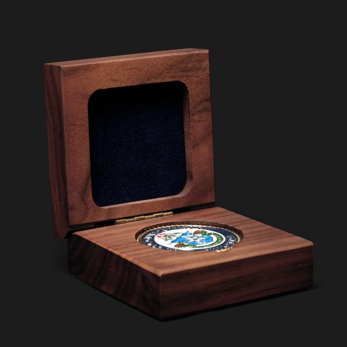 Solid Wooden Walnut Coin Boxes